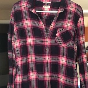 Plaid Flannel Top